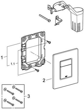 Grohe Abdeckplatte SKATE C SET FRESH 156x197mm chr