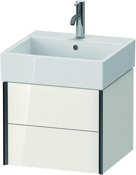 Duravit Waschtischunterbau XVIU 397x484x454mm Prof. sw ma weiß hochglanz