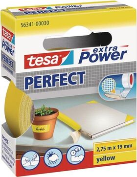 Gewebeband ext.Power® 56341 gelb L.2,75m B.19mm Rl.TESA