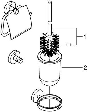 Grohe WC-Set ESSENTIALS 3 in 1 chr