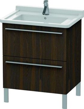 Duravit Waschtischunterbau X-LARGE 650x470x668mm nussbaum gebürstet