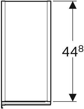 Geberit Hochschrank ACANTO 220x1730x476mm La m lava Front Glas lava