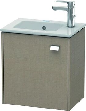 Duravit Waschtischunterbau BRIOSO 442x420x289mm Gri chr Ans links leinen