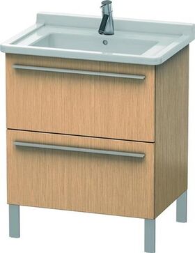 Duravit Waschtischunterbau X-LARGE 650x470x668mm eiche gebürstet