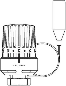 OV Thermostat Uni LH m Fernfüh we Kap-rohr 2m o Nullstellung