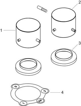 2-Loch-Wannenrandarmatur AXOR STARCK DN 15 m Thermostat polished black chrome