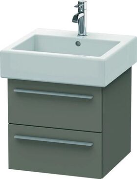 Duravit Waschtischunterbau X-LARGE 443x450x448mm flannel grey seidenmatt