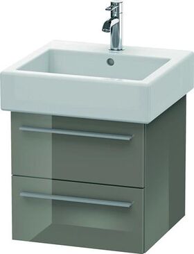 Duravit Waschtischunterbau X-LARGE 443x450x448mm flannel grey hochglanz