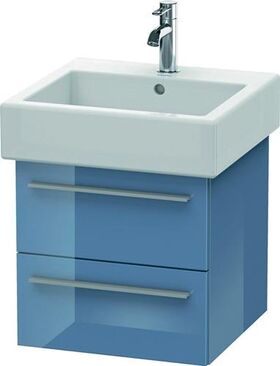 Duravit Waschtischunterbau X-LARGE 443x450x448mm stone blue hochglanz