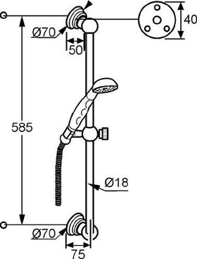 Kludi Brause-Set ADLON chr