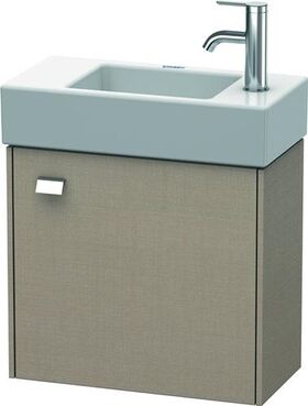 Duravit Waschtischunterbau BRIOSO 442x484x239mm Gri chr Ans rechts leinen