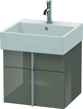 Duravit Waschtischunterbau VERO AIR 440x484x431mm flannel grey hochglanz