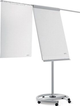 Flipchart Schreibfläche B680xH1065mm creme/lichtgrau fahrbar MAGNETOPLAN