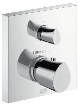 Thermostat AXOR STARCK ORGANIC UP m Ab und Umstellventil brushed nickel