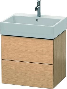 Duravit Waschtischunterbau L-CUBE 544x584x459mm eiche gebürstet