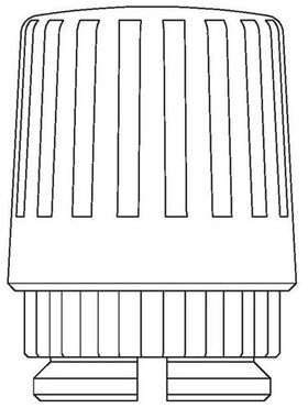 OV Handregulierkopf Anschluss Klemmverbindung weiß