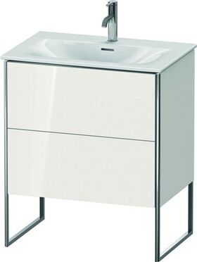 Duravit Waschtischunterbau XSQUARE 840x710x478mm, 2 Auszüge weiß hochglanz