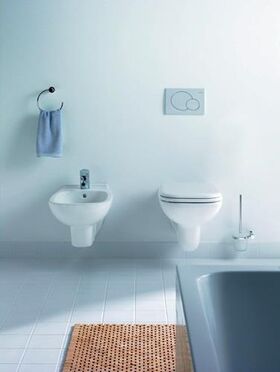 Duravit Bürstengarnitur D-CODE für Wandmontage, Glas matt chrom