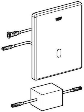 Grohe Abdeckplatte edelstahl