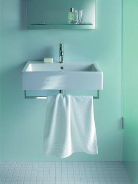 Duravit Handtuchhalter VERO Quadratrohr 14mm f Möbel-WT 045460 chrom