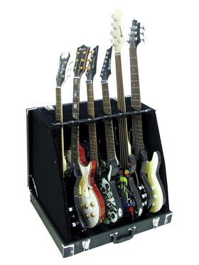 DIMAVERY Ständercase für 6 Gitarren