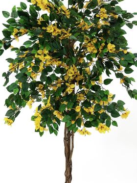 EUROPALMS Bougainvillea, Kunstpflanze, gelb, 150cm