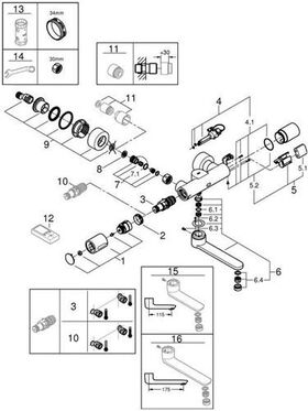 Grohe Infr-Elek. EUROSMART CE SPECIAL m Mischeinrichtung 6 V Batt chr