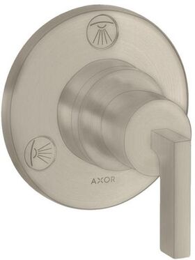 Ab-/Umstellventil AXOR CITTERIO T/Q UP mit Hebelgriff brushed nickel