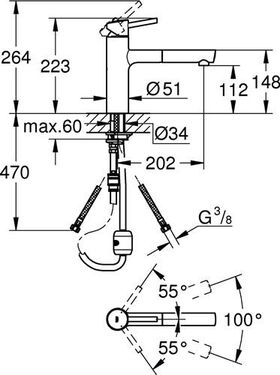 Grohe Einhand-Spültischbatterie CONCETTO 1/2Zoll mi-ho Ala su-st