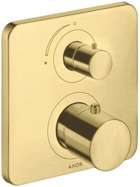 Thermostat AXOR CITTERIO M UP 1 Verbr m Abstellventil brushed brass