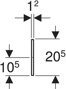 Geberit Front-Dekorblende BAMBINI f 4 Waschplätze tiefes Becken links grün