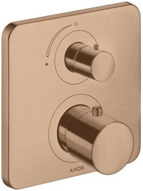 Thermostat AXOR CITTERIO M UP 1 Verbr m Abstellventil bru red gold