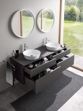 Duravit Aufsatzbecken CAPE COD o ÜL o HLB d= 430mm weiß seidenmatt