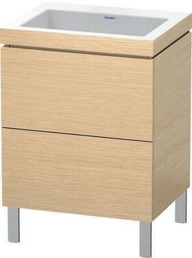 Duravit Waschtischunterbau L-CUBE m WT Vero Air 698x600x480mm o HL Ei geb