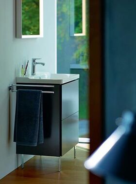 Duravit Waschtischunterbau L-CUBE 620x481x709mm flannel grey seidenmatt