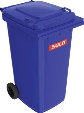 Müllgroßbehälter 240l HDPE blau fahrbar,n.EN 840 SULO