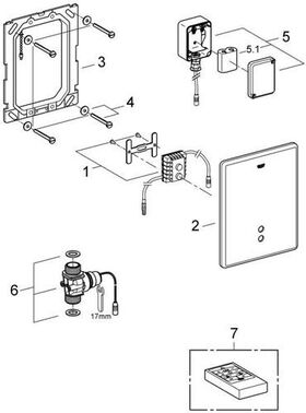 Grohe Infrarot-Elektronik TECTRON SKATE chr Battbetrieb 6 V