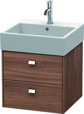 Duravit Waschtischunterbau BRIOSO Griffe chr 442x484x459mm nussbaum natur