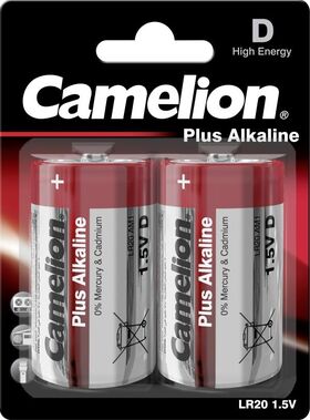 LR20/Mono (D) Alkaline 2er BP Camelion