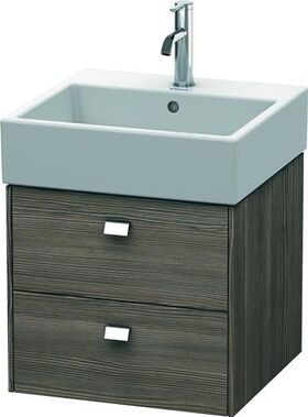 Duravit Waschtischunterbau BRIOSO Griffe chrom 442x484x459mm pine terra