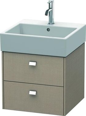 Duravit Waschtischunterbau BRIOSO Griffe chrom 442x484x459mm leinen