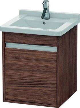 Duravit Waschtischunterbau KETHO 445x440x550mm Ans links nussbaum dunkel