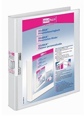 Veloflex Präsentationsringbuch VELODUR 4143190 RB 40mm weiß