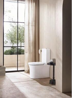 Duravit Stand-Tiefspül-WC WHITE TULIP rim. f Kombi m Spülk. Abgang Vario weiß