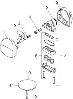 HG Fertigmontageset EXAFILL Wannenein- Ab und Überlaufgarnitur chrom