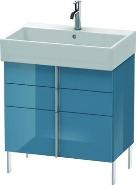 Duravit Waschtischunterbau VERO AIR 581x684x431mm stone blue hochglanz