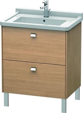 Duravit WT-Unterbau BRIOSO COMPACT Griffe chr 693x670x469mm europ. eiche