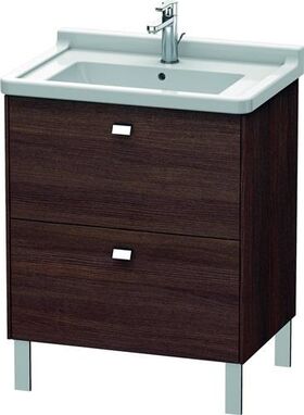 Duravit WT-Unterbau BRIOSO COMPACT Griffe chr 693x670x469mm kastanie dunkel