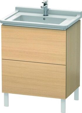 Duravit Waschtischunterbau L-CUBE 469x670x712mm mediterrane eiche