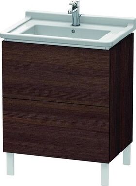 Duravit Waschtischunterbau L-CUBE 469x670x712mm kastanie dunkel